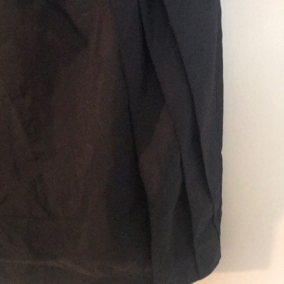 Strapless Black Dress with Ruffle Detail - Picture 4 of 6